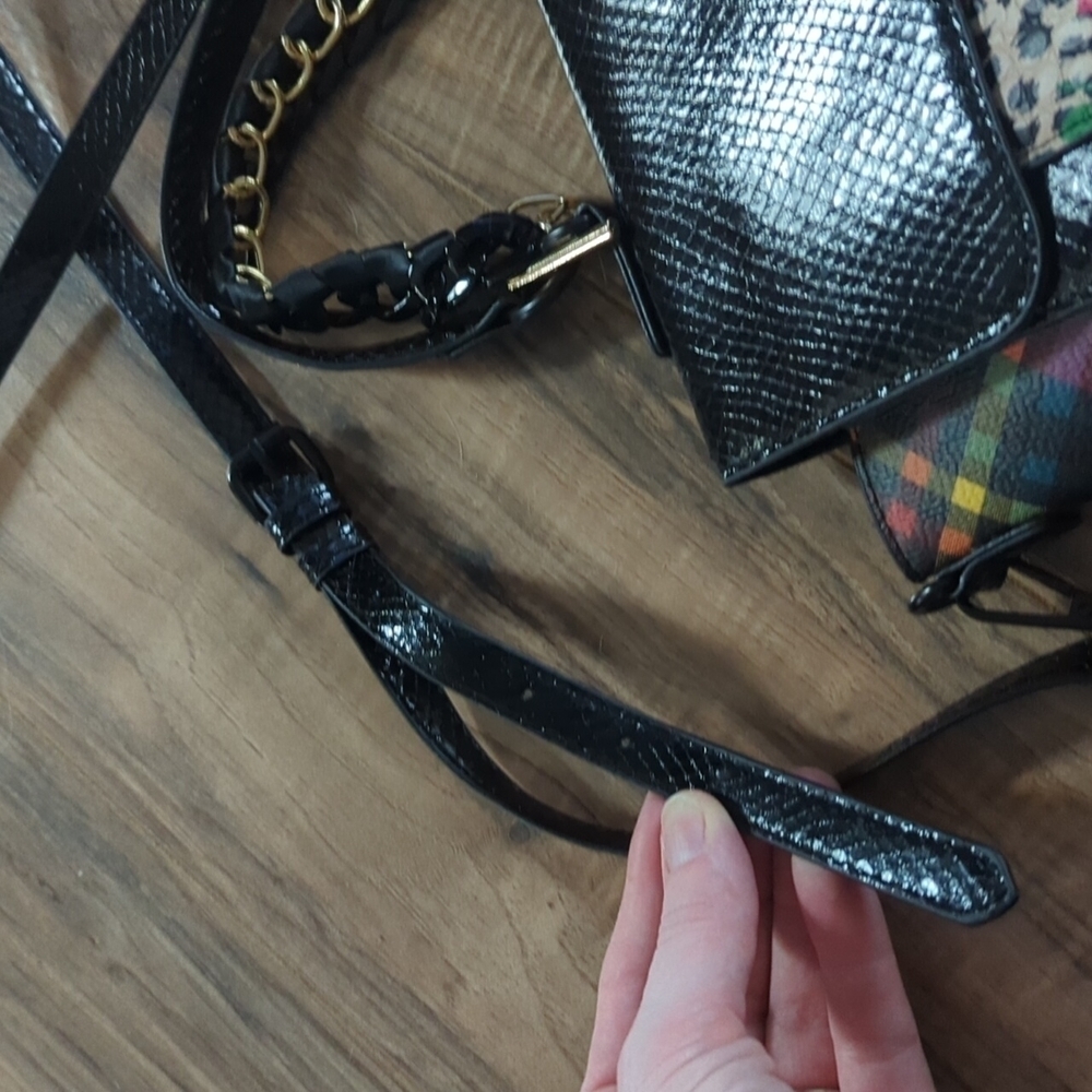 Torrid x Betsy Johnson Crossbody bag. Checkered. Black purse. - Picture 10 of 13